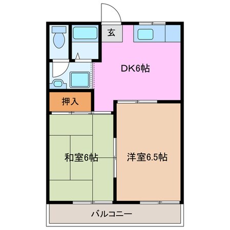 エスポワールすずきの物件間取画像